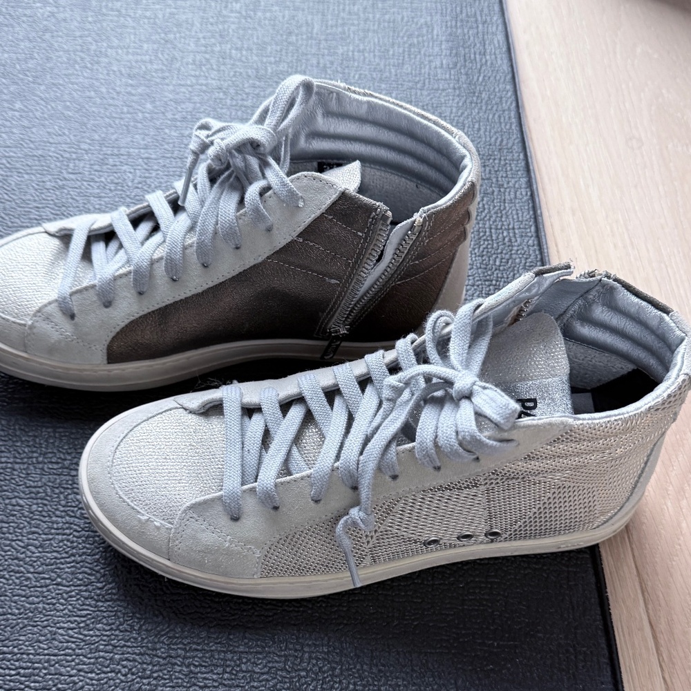 P448‎ Women's Skate Denim High top Sneakers Size 37